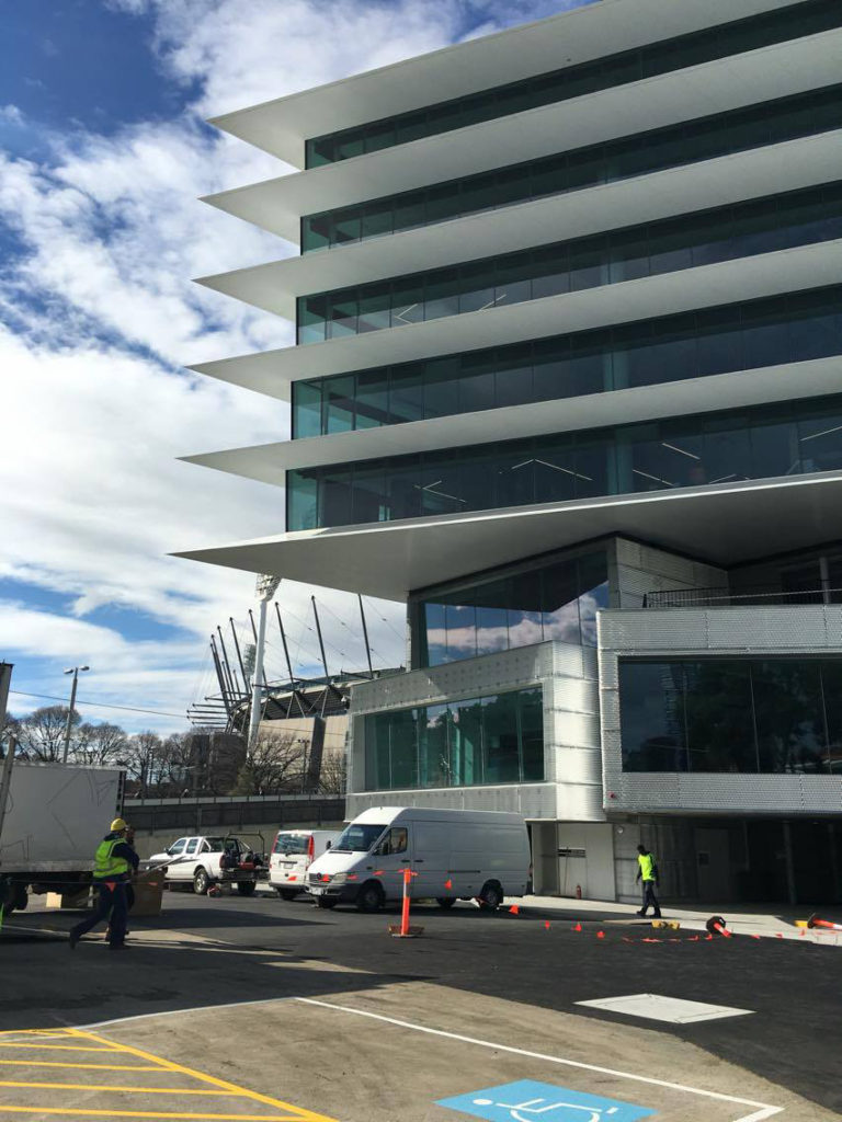 Melbourne Park Media and Adminstration Building - Melbourne- Australia Building Informaiton Modelling and Computational Design - HASSELL - Suleiman Alhadidi