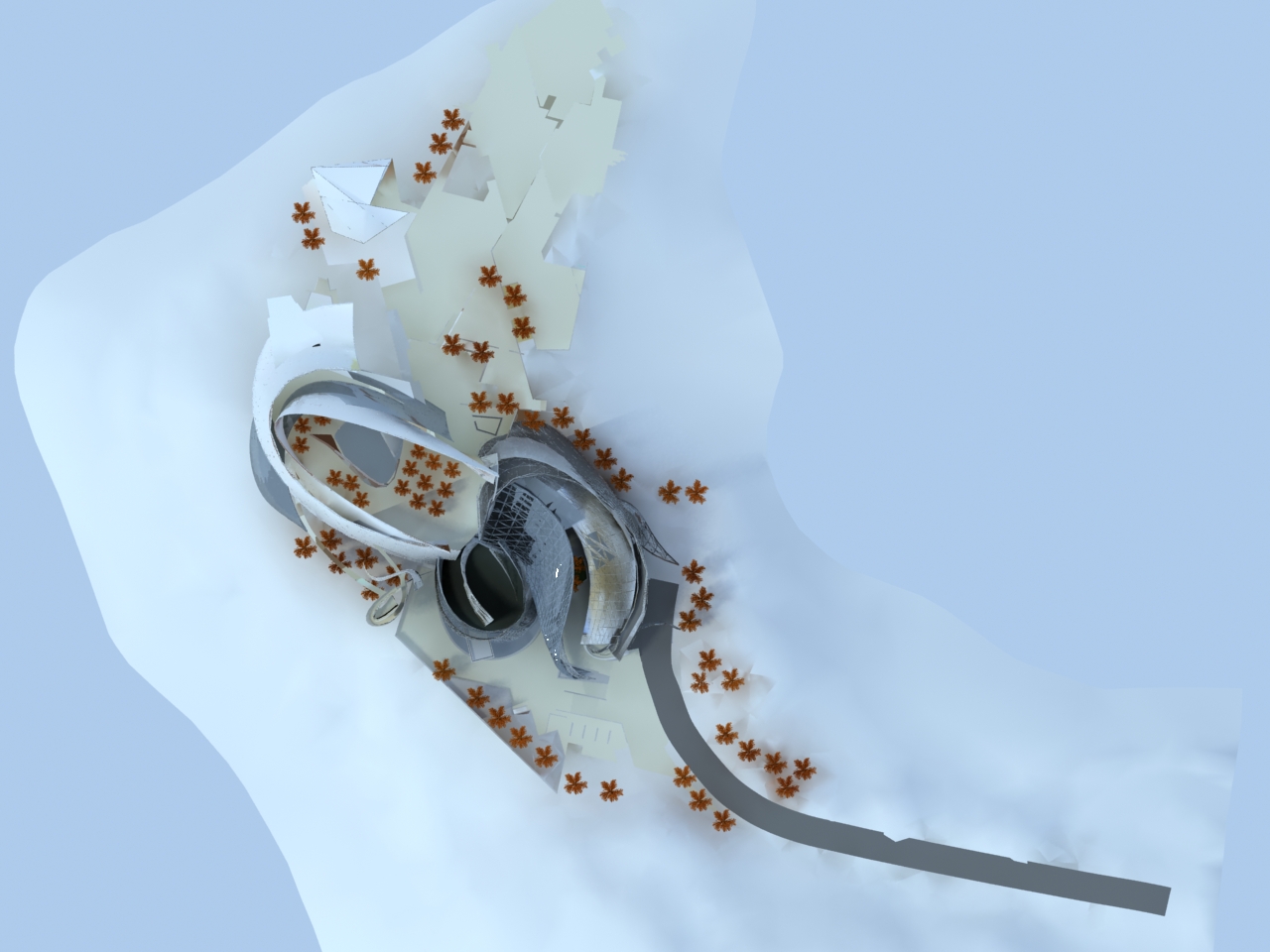 Royal Botanic Garden - Tal Alrumman Jordan - Visitor complex Suleiman Alhadidi