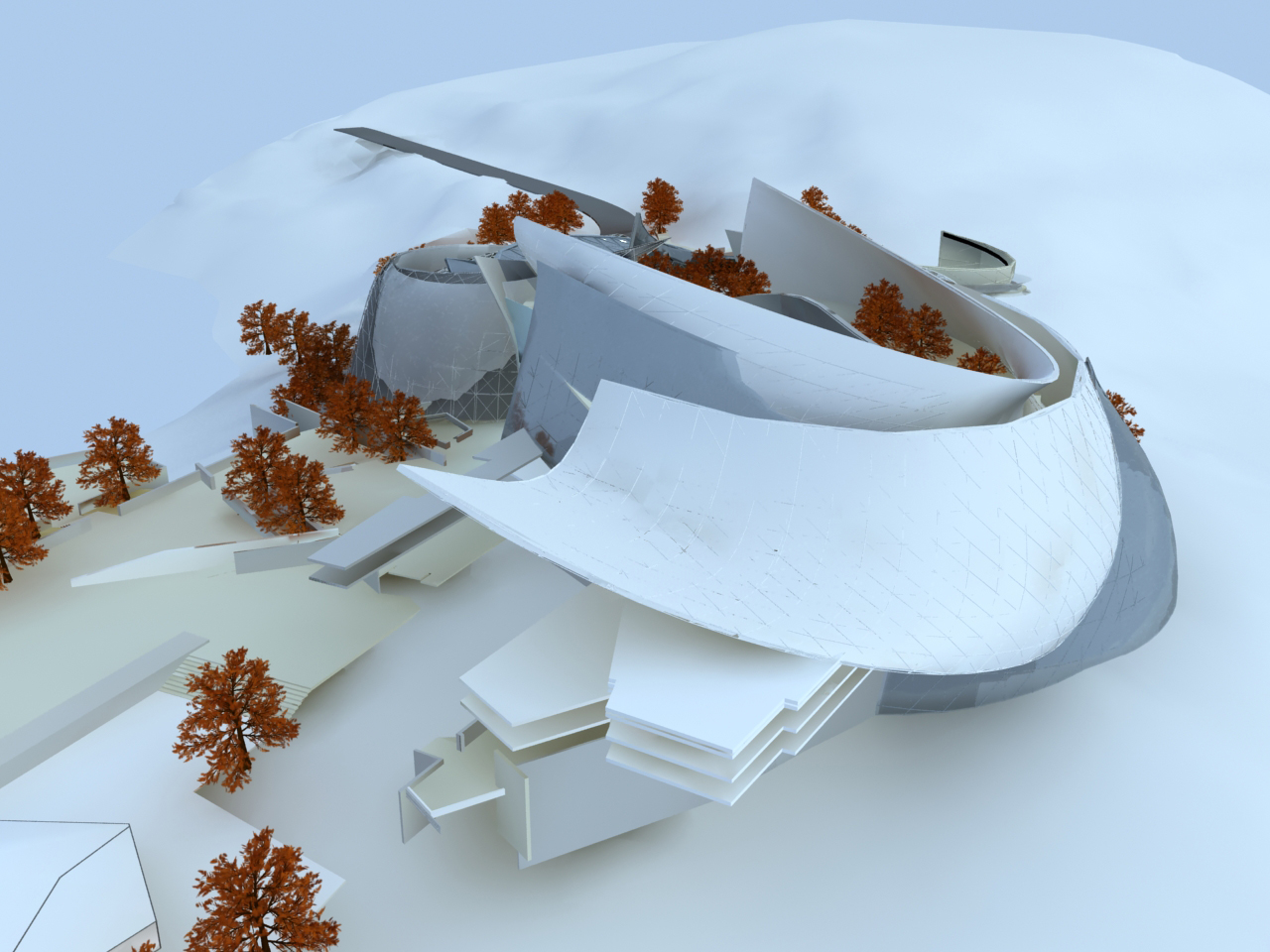 Royal Botanic Garden - Tal Alrumman Jordan - Visitor complex Suleiman Alhadidi